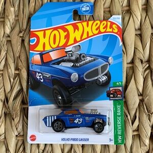 Hot Wheels Volvo P1800 Gasser Lickety Split Blue Race Car Hotwheels 2024 New